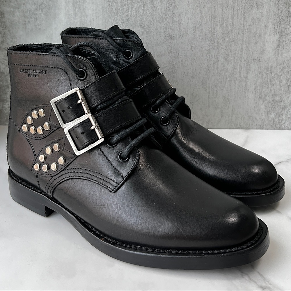 Saint Laurent Ranger Studded Ankle Boots